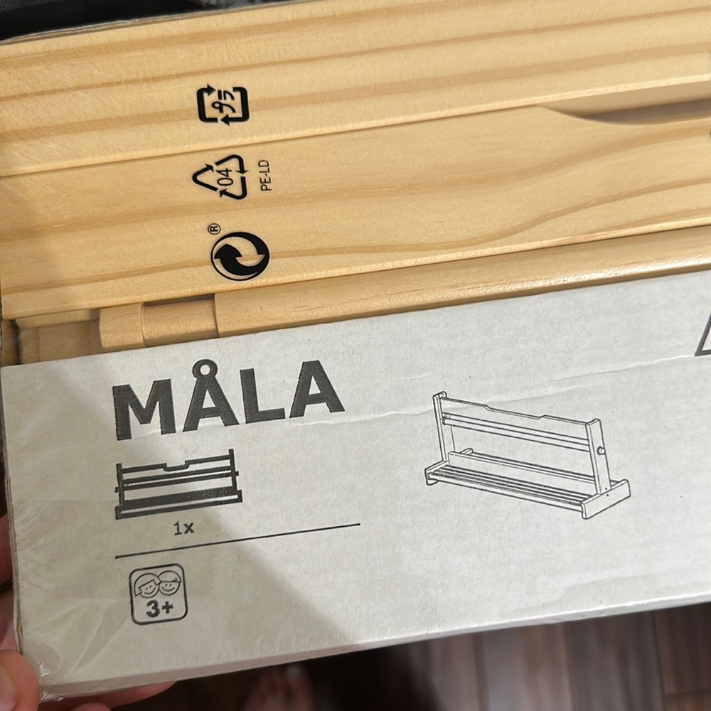 IKEA MALA Pine WOOD Tabletop Drawing Paper ROLL Dispenser